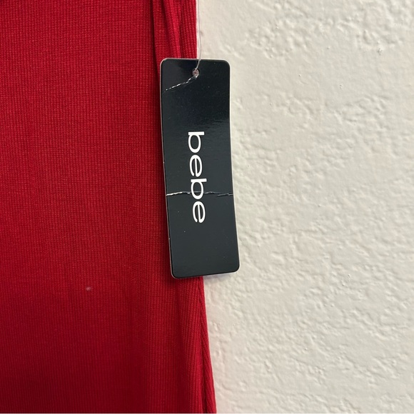 NWT Bebe Red Bedazzled Sleeveless Maxi Dress, Size S - Picture 7 of 8